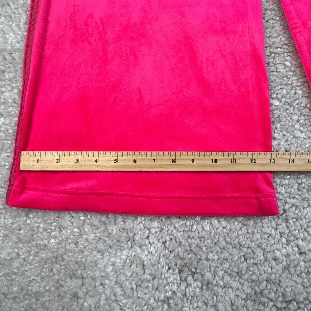 Aerie Bright Lights Velour High Waisted Wide Leg Pants Rose Pink - Picture 8 of 10